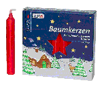 Baumkerzen - Red<br>Tree Candles - 13mm